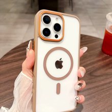 Ring nail contrast color magnetic iPhone case