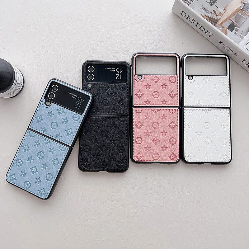 Fashion leather anti-fall Samsung Z Flip phone case