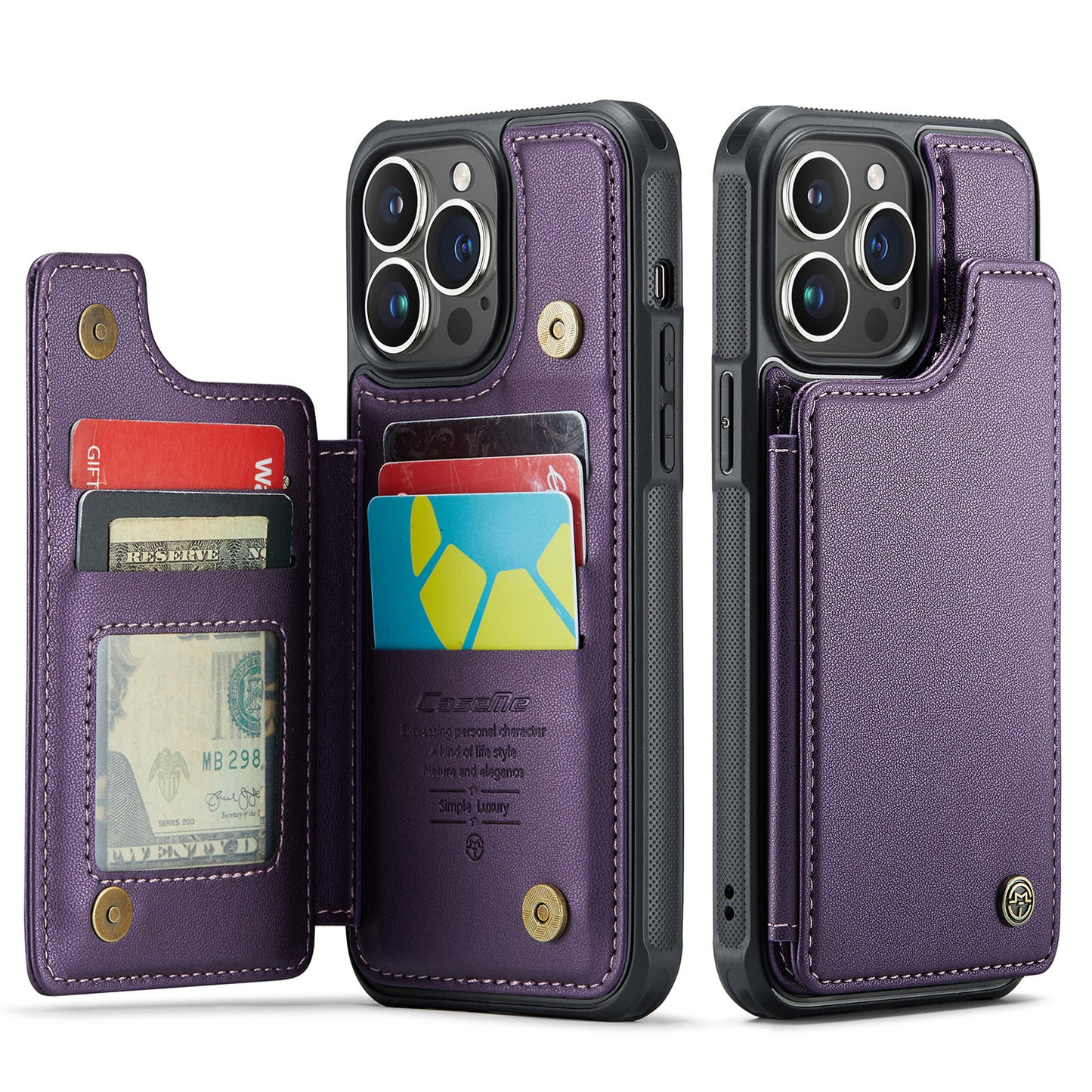 Back Cover Wallet Leather Case Apple Phone Case