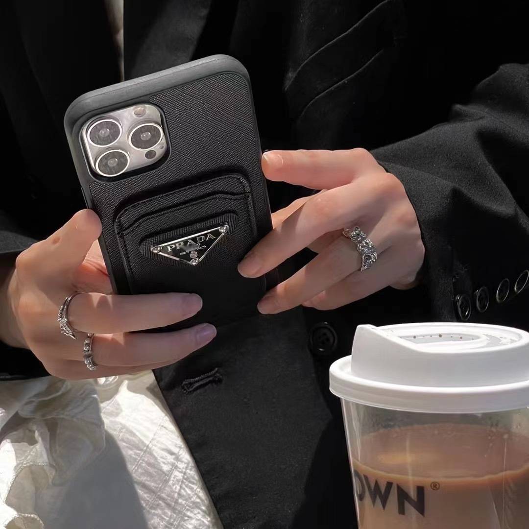 Fashionable Litchi Texture Card Insert iPhone Case
