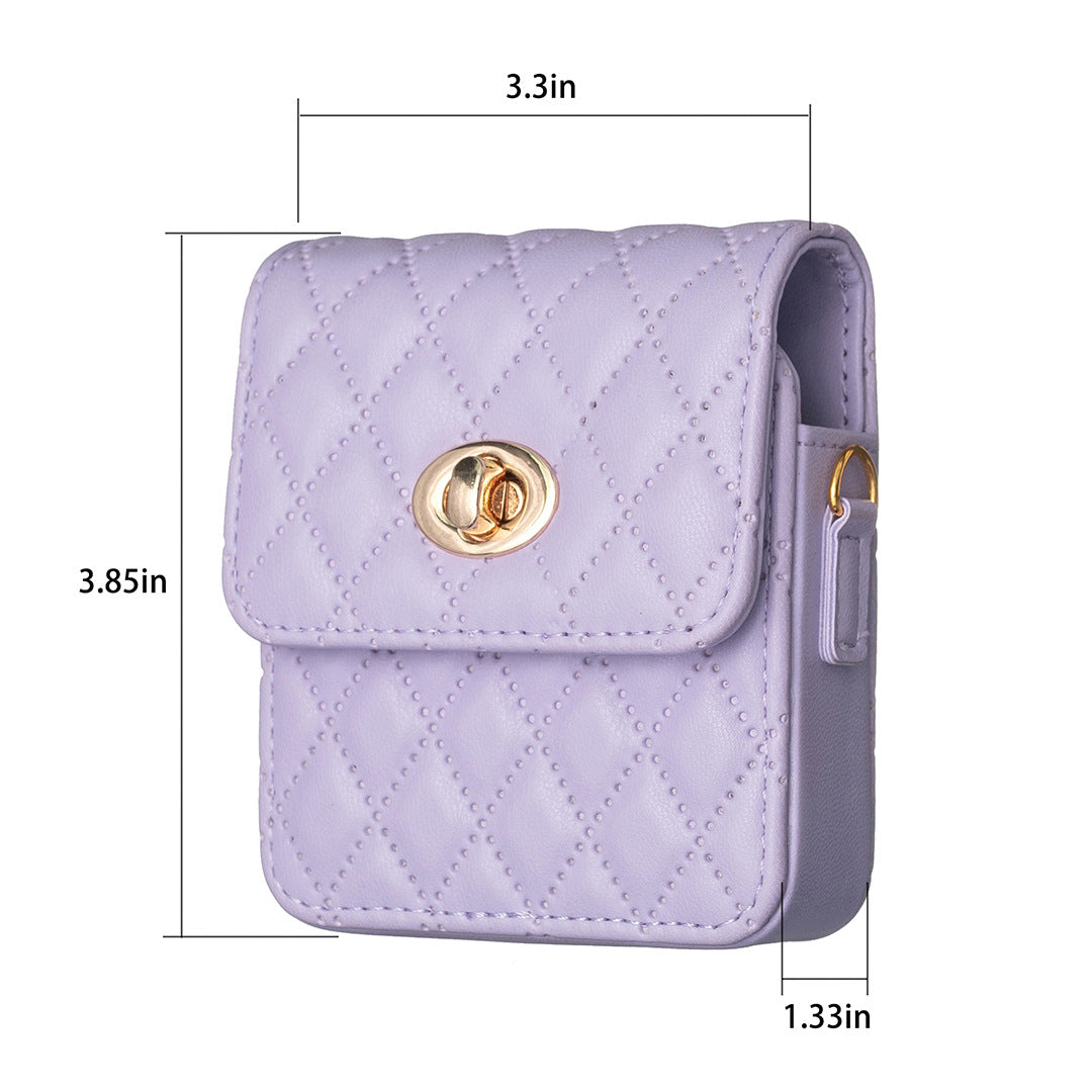 Samsung Z Flip Fashion Leather Case with String