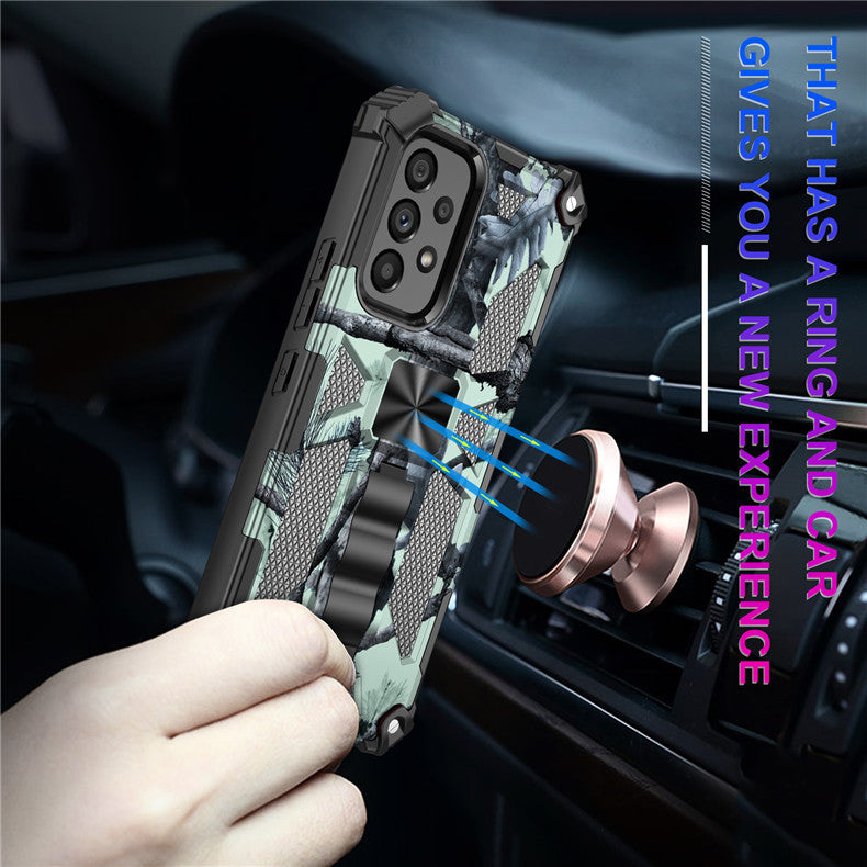 Camouflage Car Armor Magnetic Samsung Phone Case