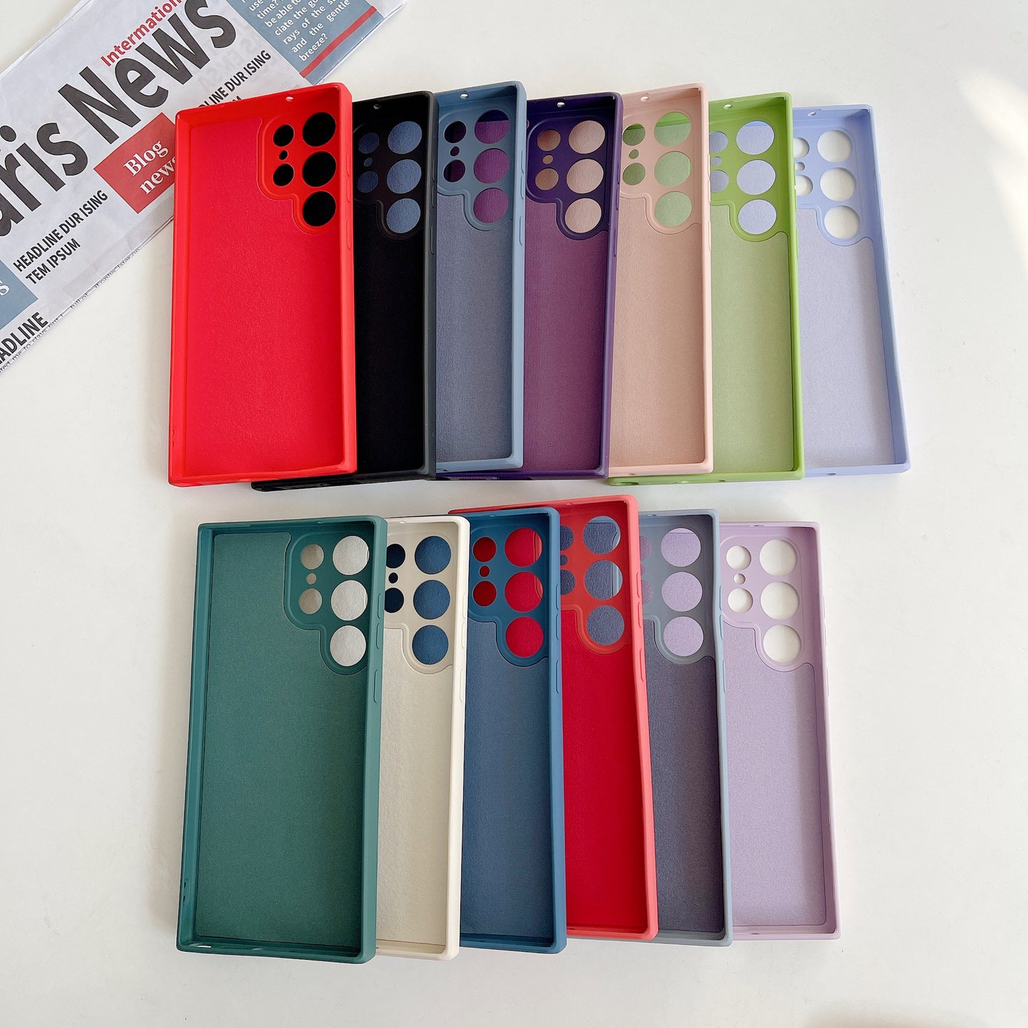 Liquid silicone magnetic Samsung mobile phone case
