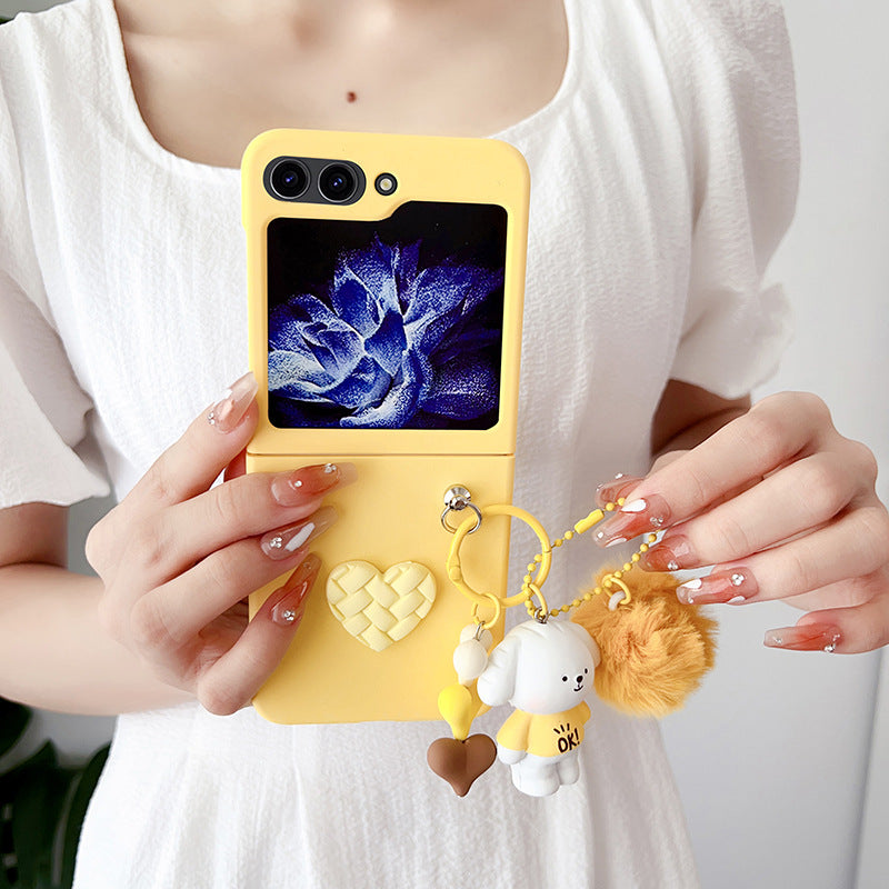 Diamond Heart Cartoon Samsung Z Flip Phone Case