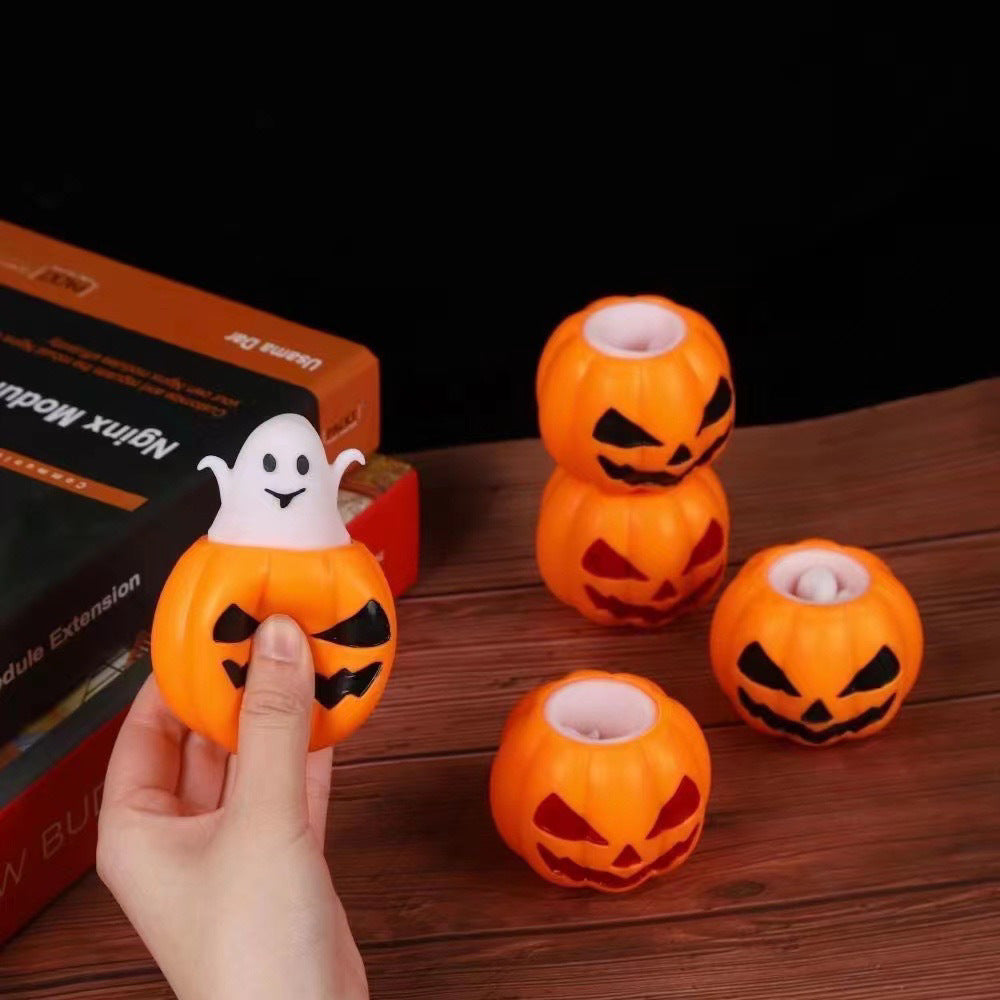 Halloween Squeeze Pumpkin Head