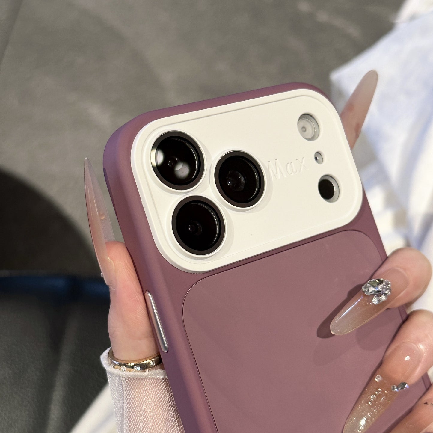 Flowing ripple frosted Apple phone case