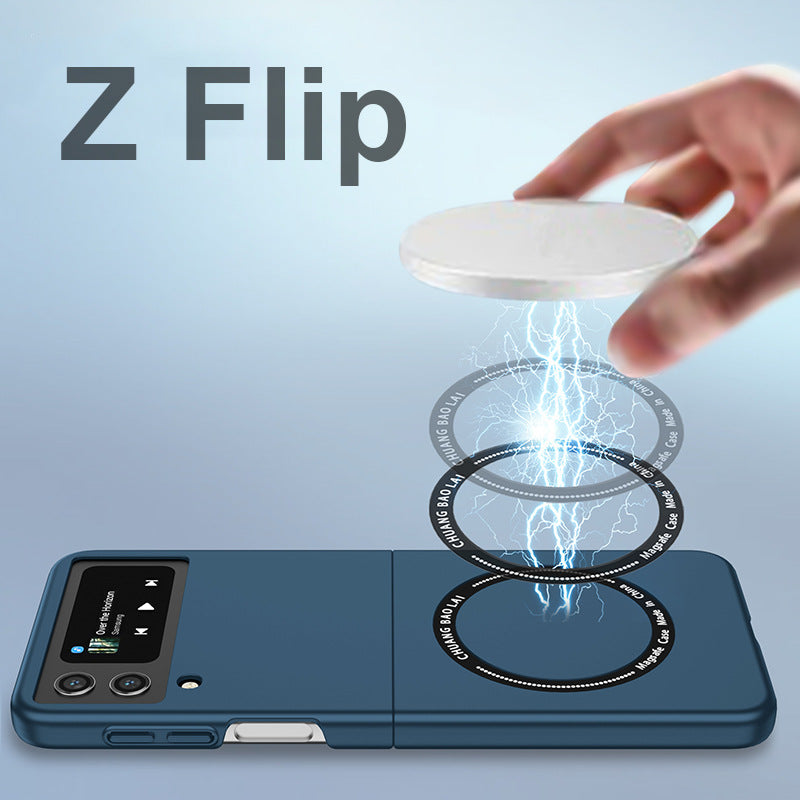 Magnetic frosted anti-fall Samsung Z Flip phone case
