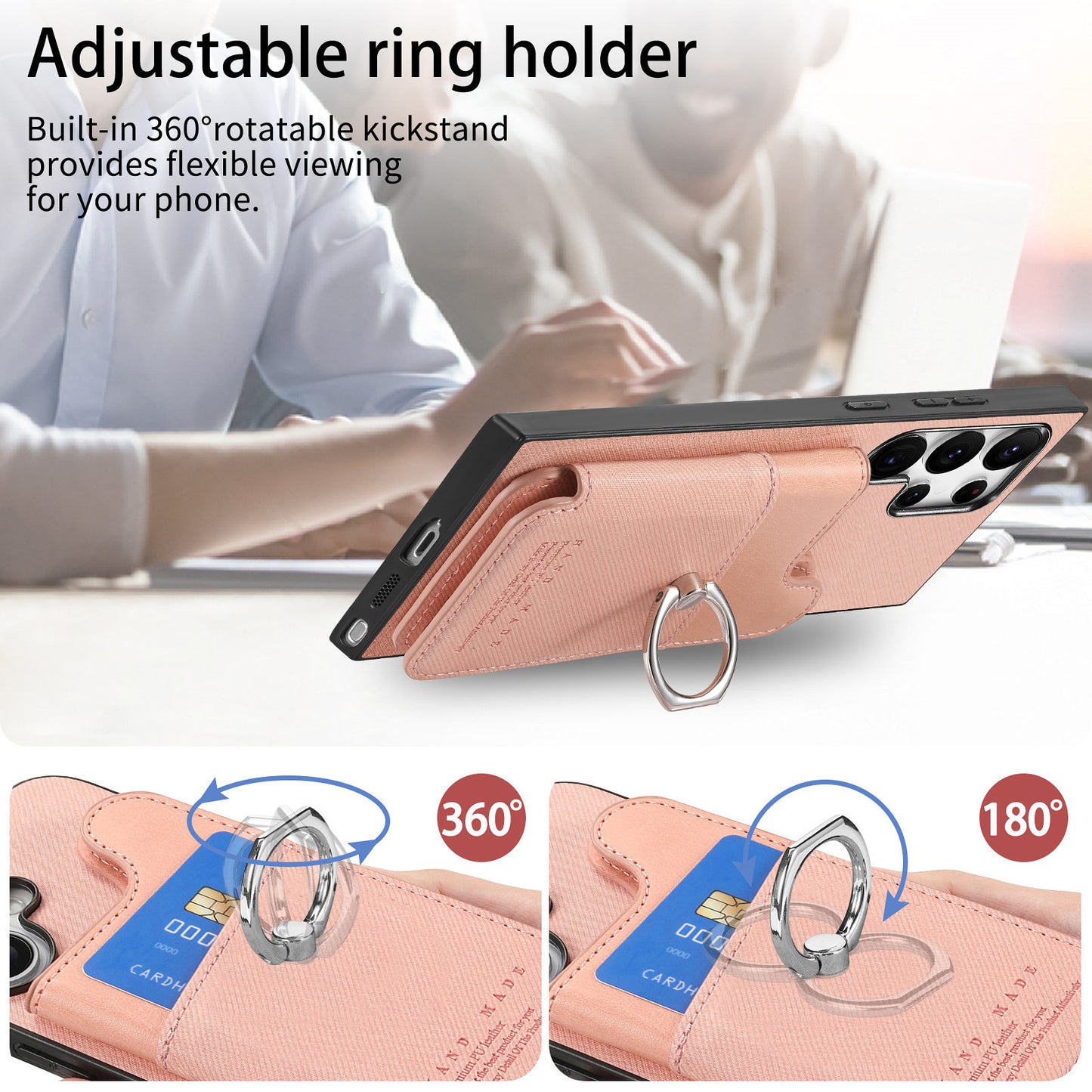 Fashionable flip leather Samsung phone case