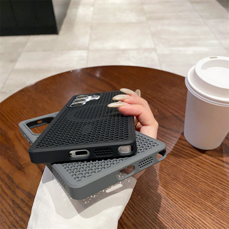 Summer magnetic hollow PC hard shell suitable for Samsung mobile phone case
