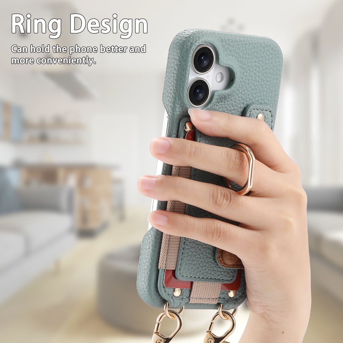 Long lanyard crossbody iPhone case
