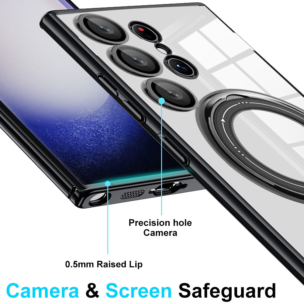 Liangdun electroplating magnetic bracket Samsung mobile phone case