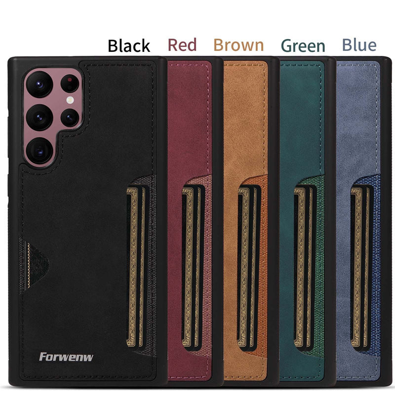 Light luxury high-end card slot Samsung mobile phone case