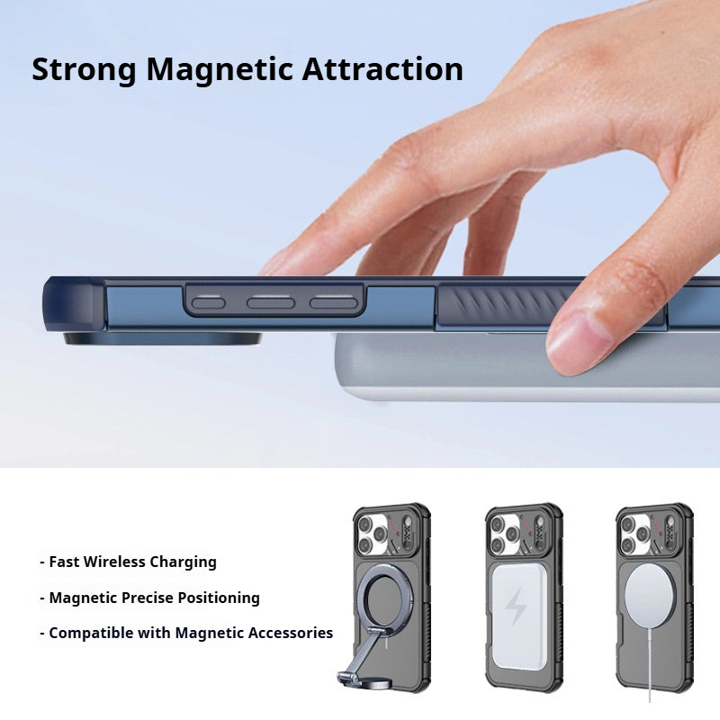 Shield anti-drop magnetic Apple phone case