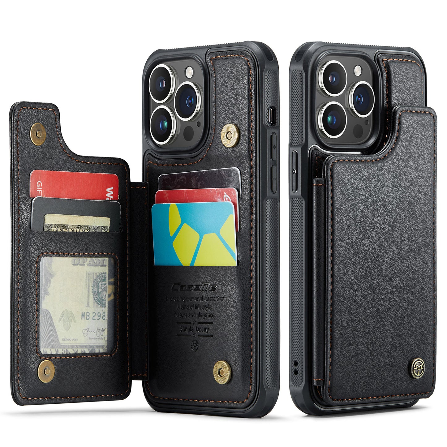 Back Cover Wallet Leather Case Apple Phone Case