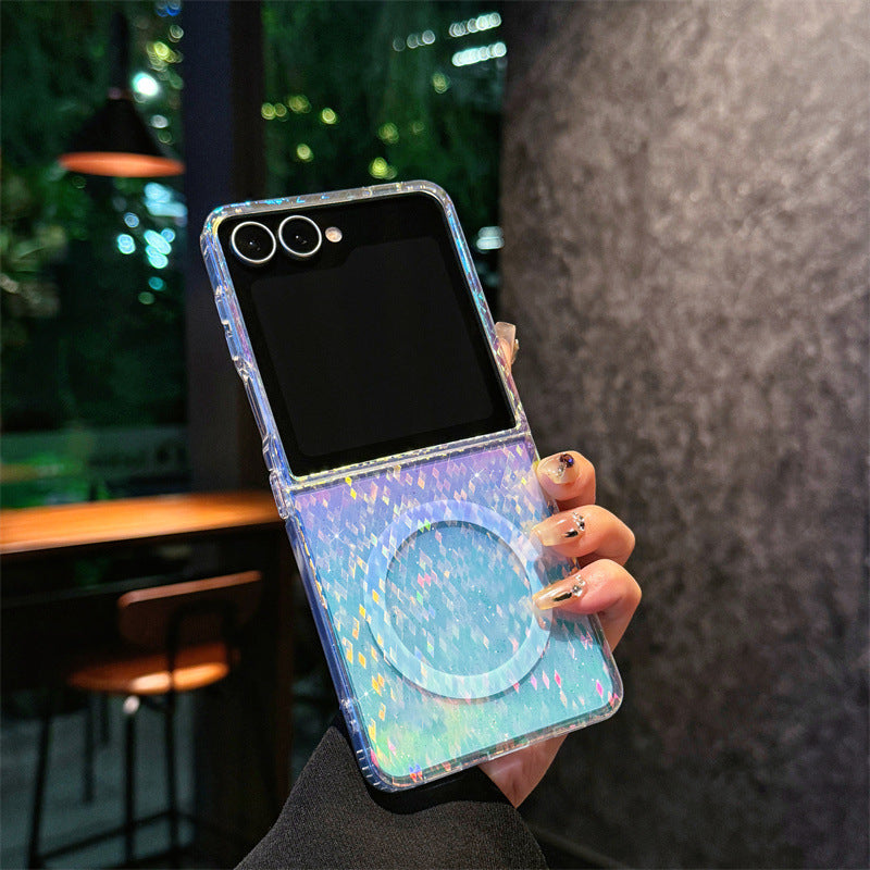 Colorful plating magnetic Samsung Z Flip phone case