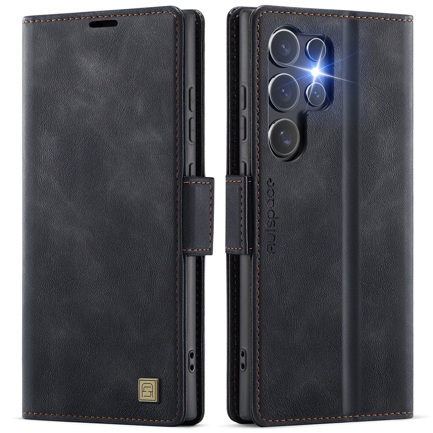 Luxury Leather Flip Card Wallet Style Samsung Phone Case