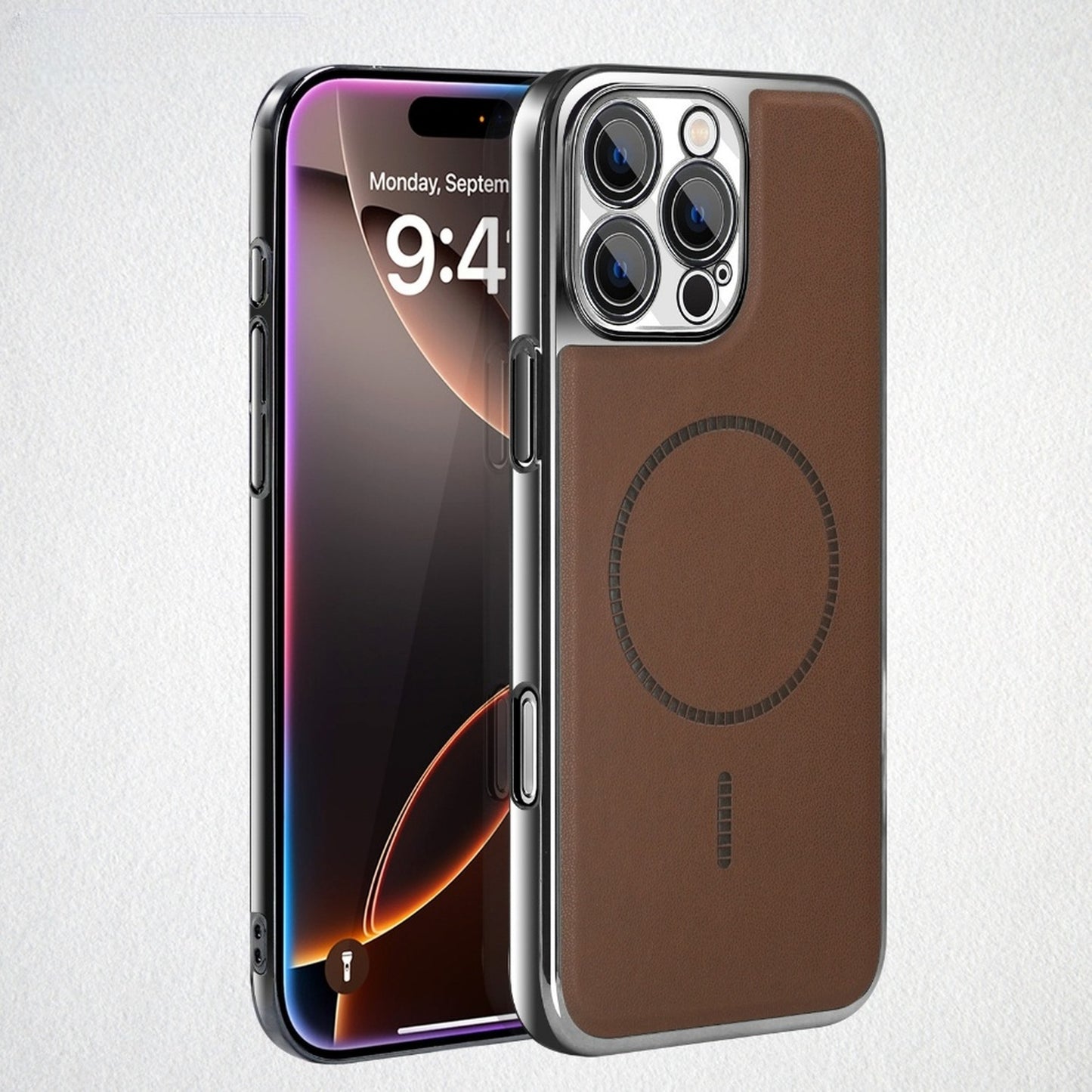 Electroplating carbon fiber leather texture Apple phone case
