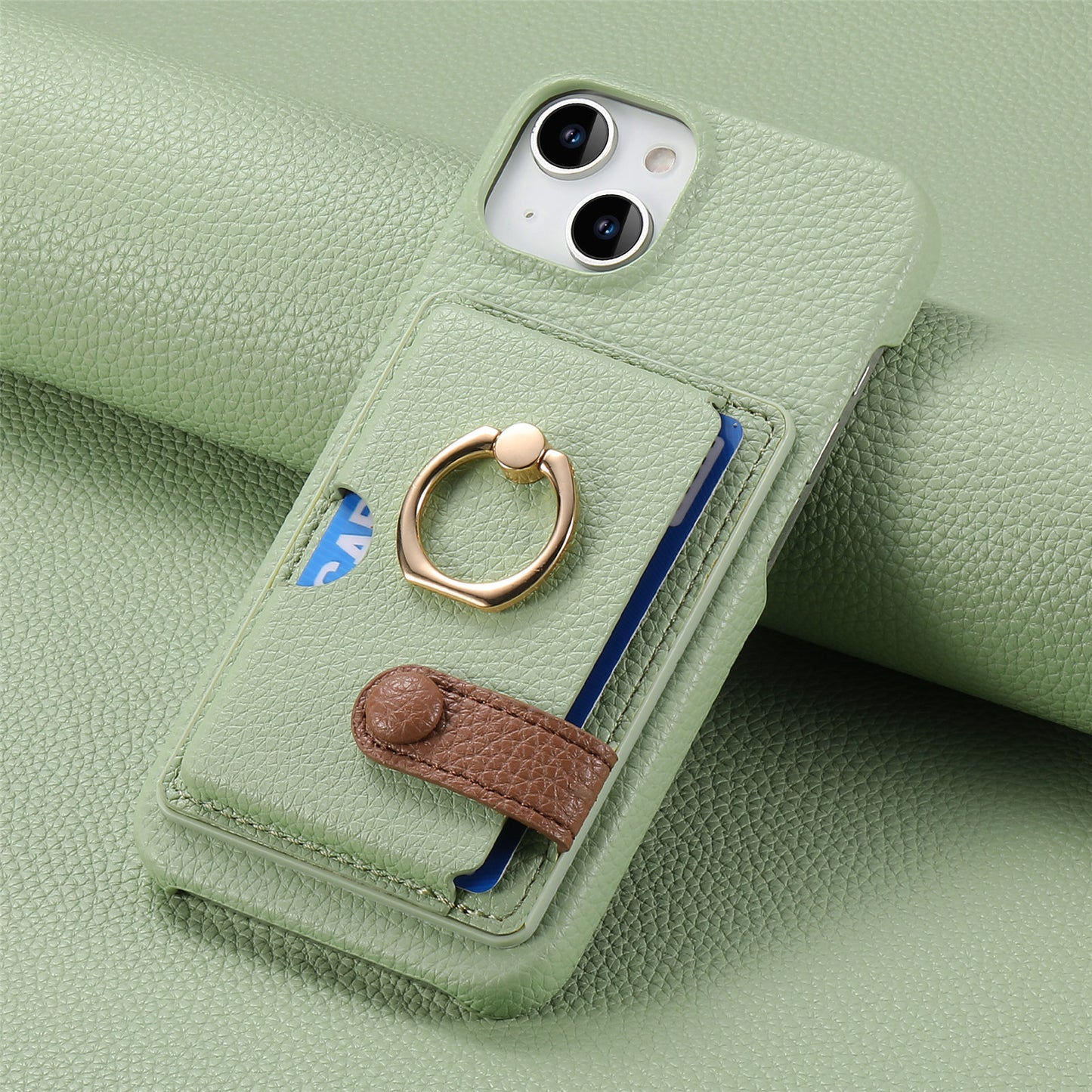 iPhone Lychee Pattern Wallet Case