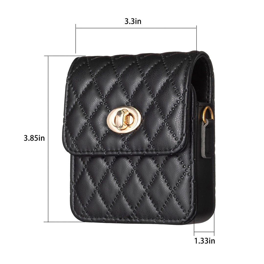 Samsung Z Flip Fashion Leather Case with String