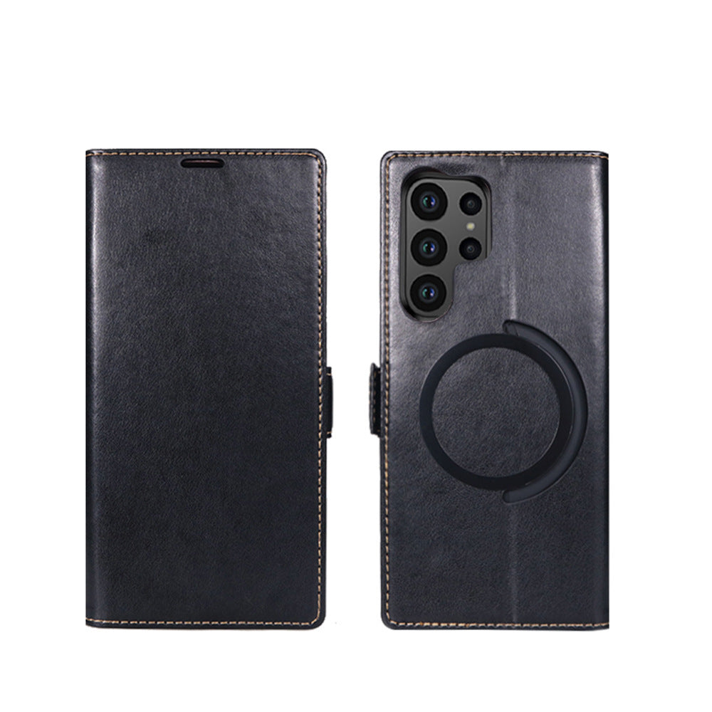 Leather Wallet Magnetic Samsung Phone Case