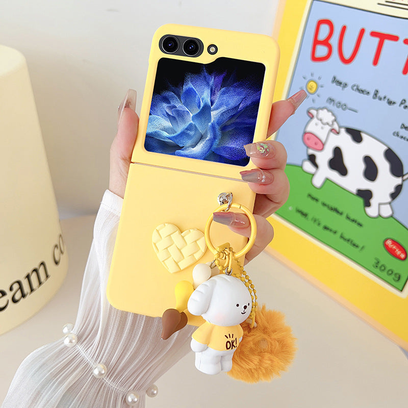 Diamond Heart Cartoon Samsung Z Flip Phone Case