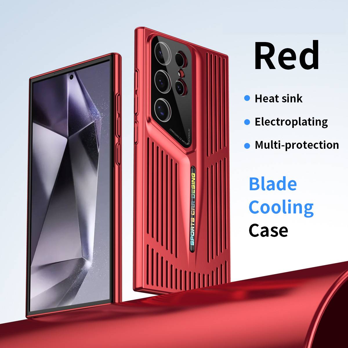 Electroplating blade heat dissipation Samsung mobile phone case