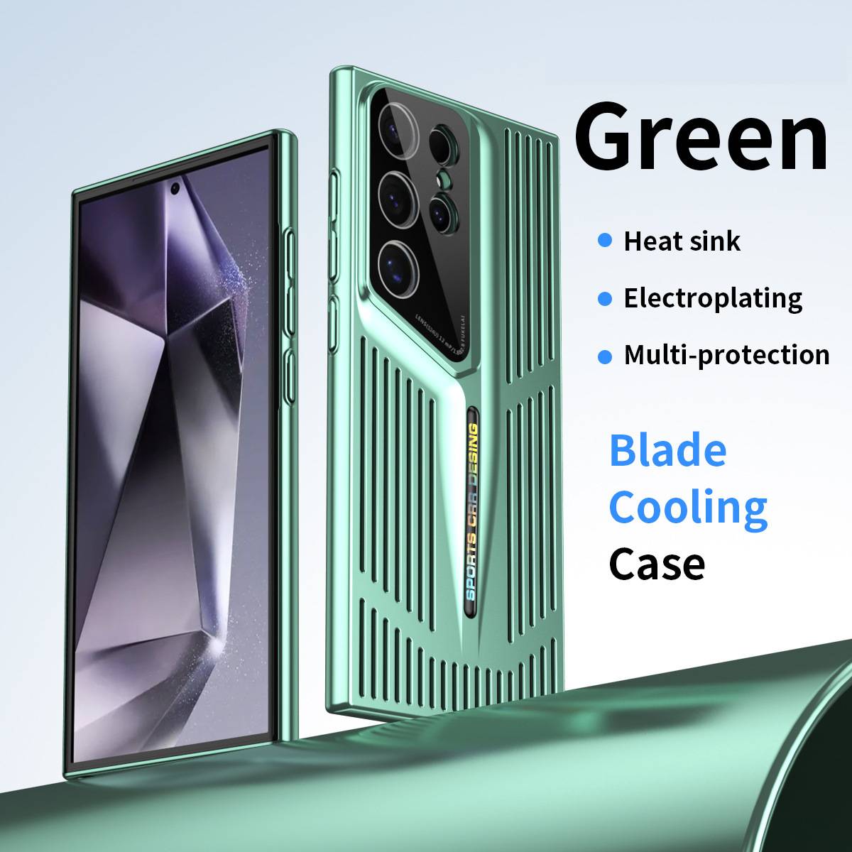Electroplating blade heat dissipation Samsung mobile phone case