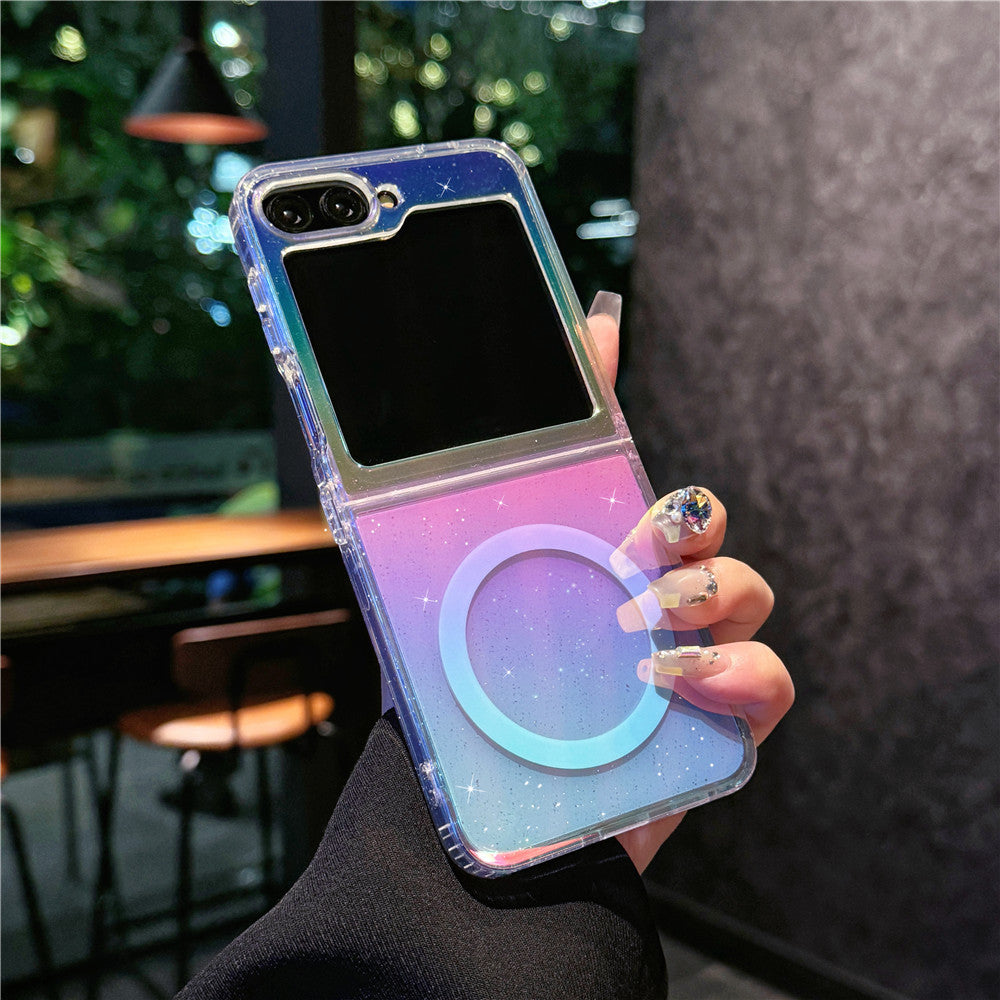 Colorful plating magnetic Samsung Z Flip phone case