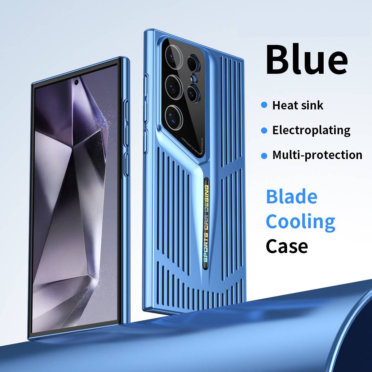 Electroplating blade heat dissipation Samsung mobile phone case