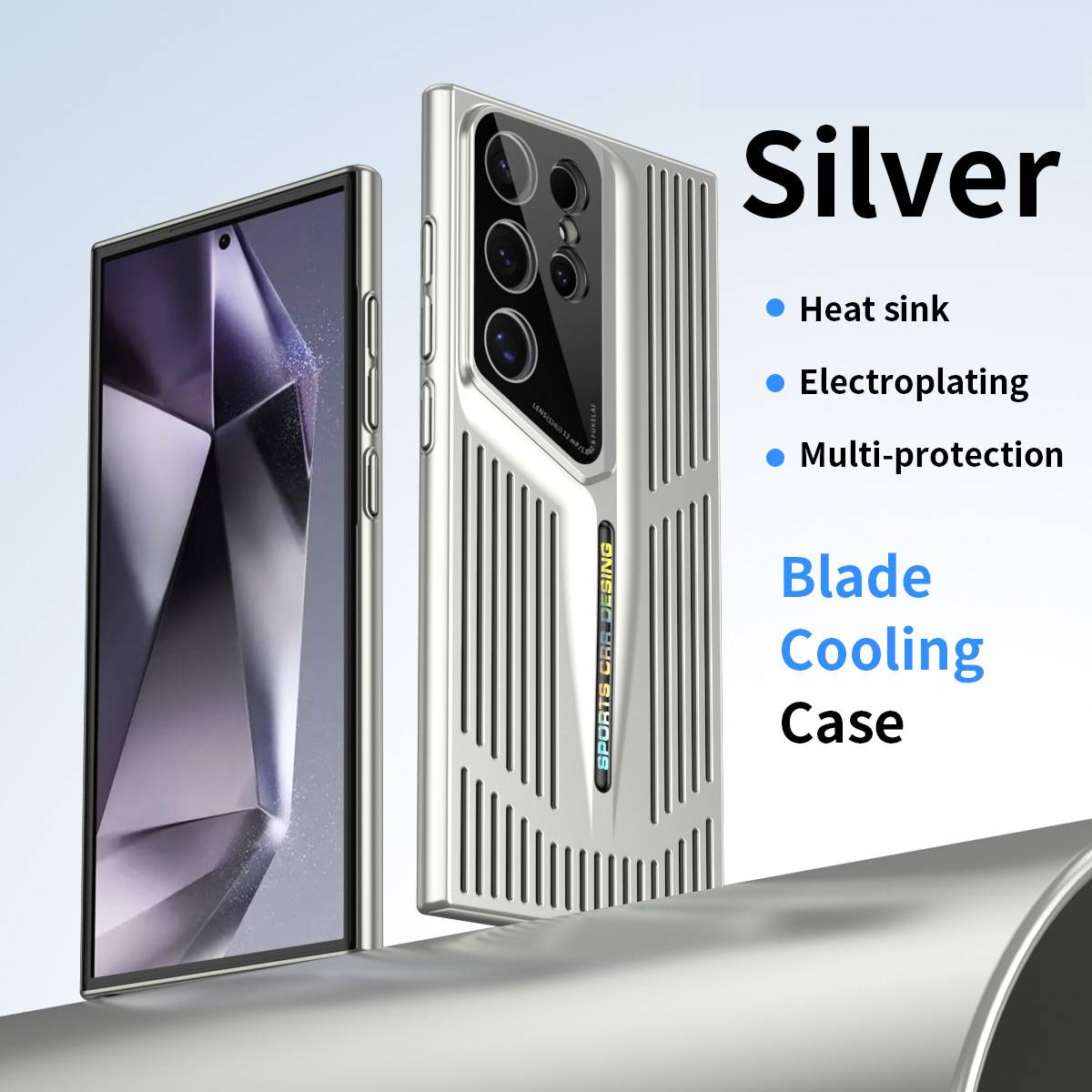 Electroplating blade heat dissipation Samsung mobile phone case