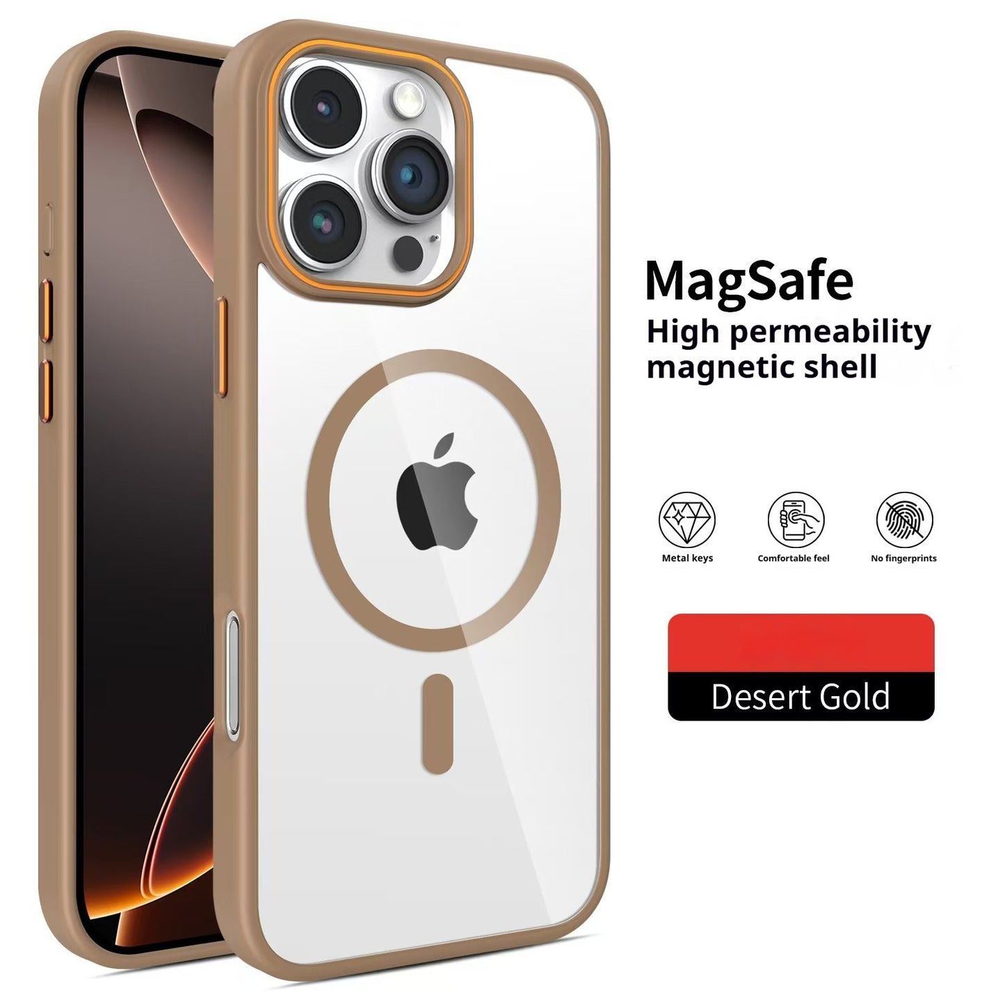 Ring nail contrast color magnetic iPhone case