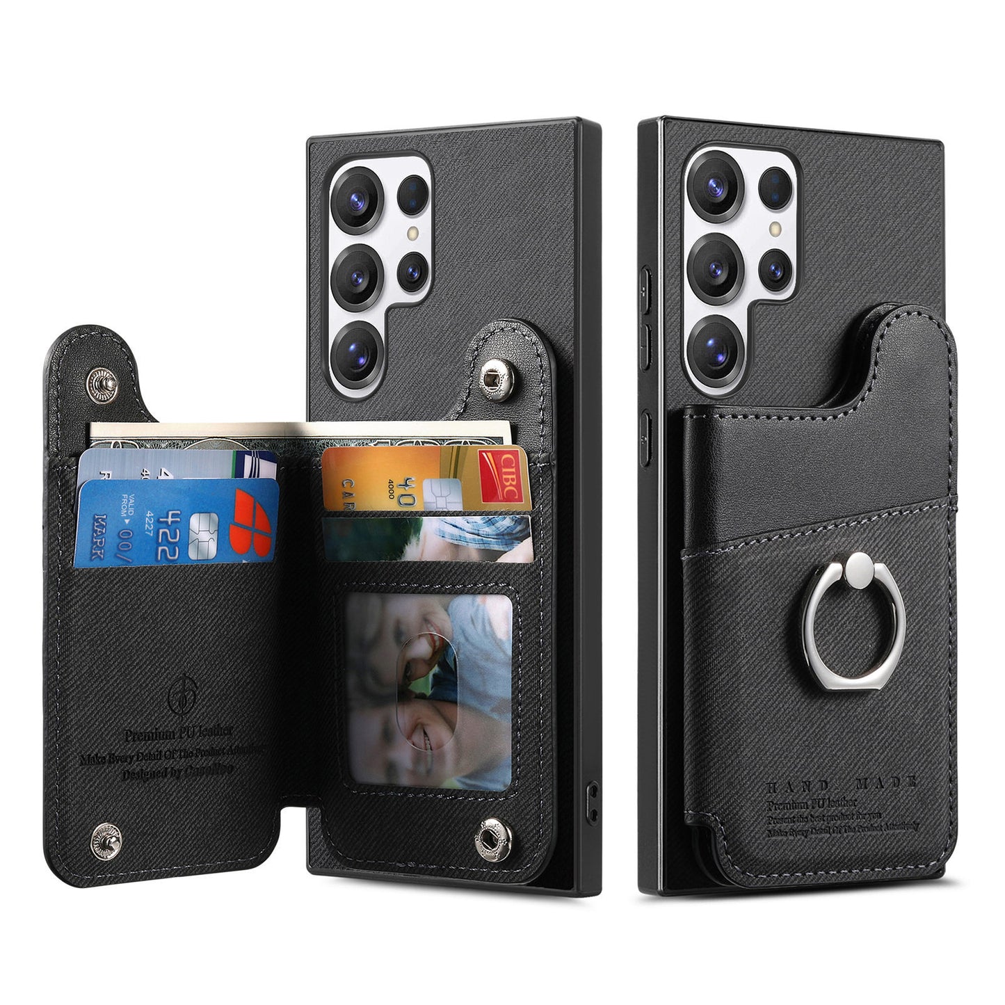 Fashionable flip leather Samsung phone case