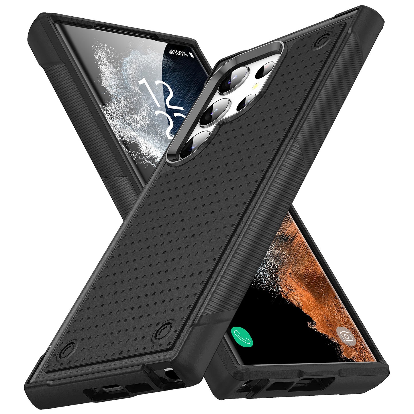 Elegant two-tone Samsung phone case