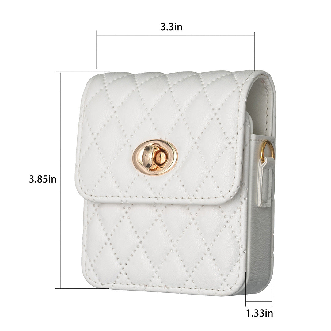 Samsung Z Flip Fashion Leather Case with String