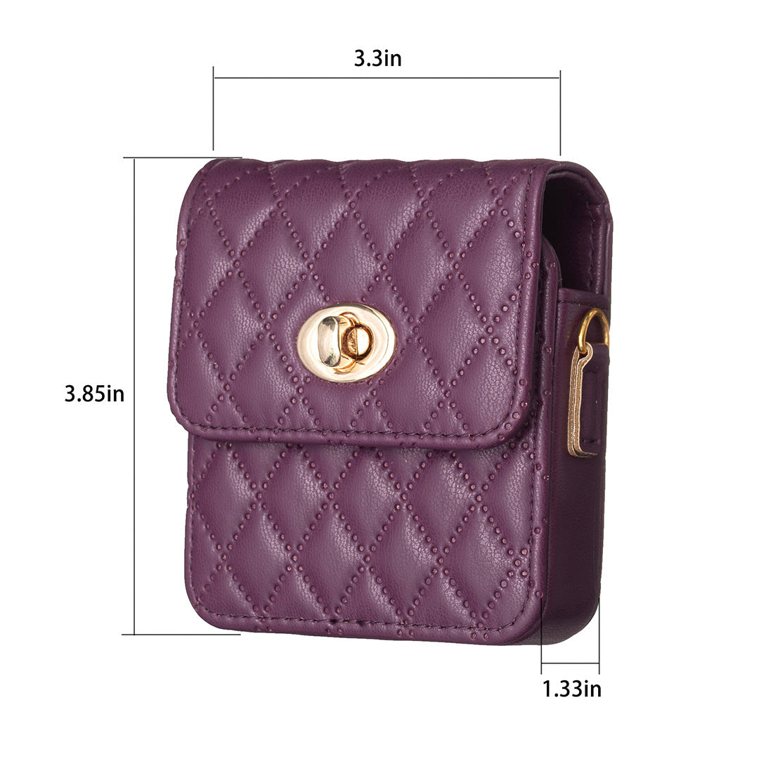 Samsung Z Flip Fashion Leather Case with String
