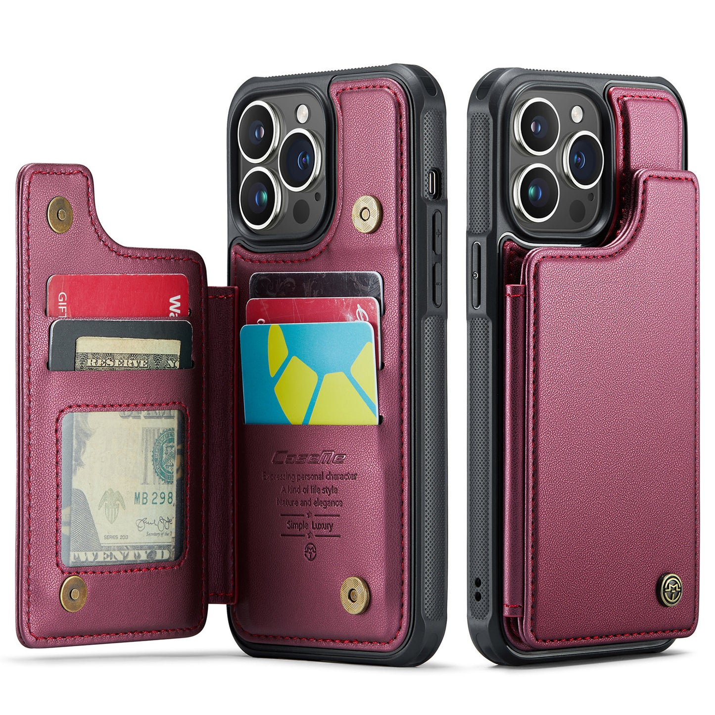 Back Cover Wallet Leather Case Apple Phone Case