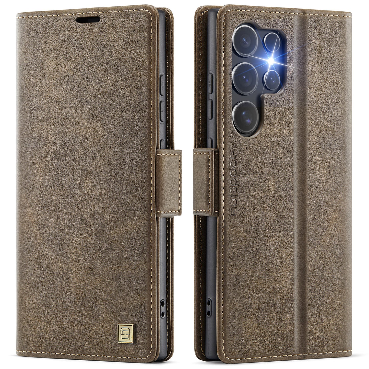 Luxury Leather Flip Card Wallet Style Samsung Phone Case
