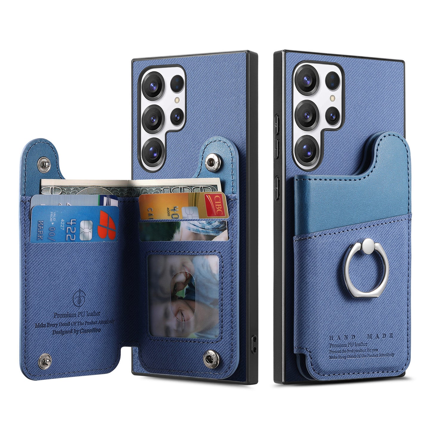 Fashionable flip leather Samsung phone case