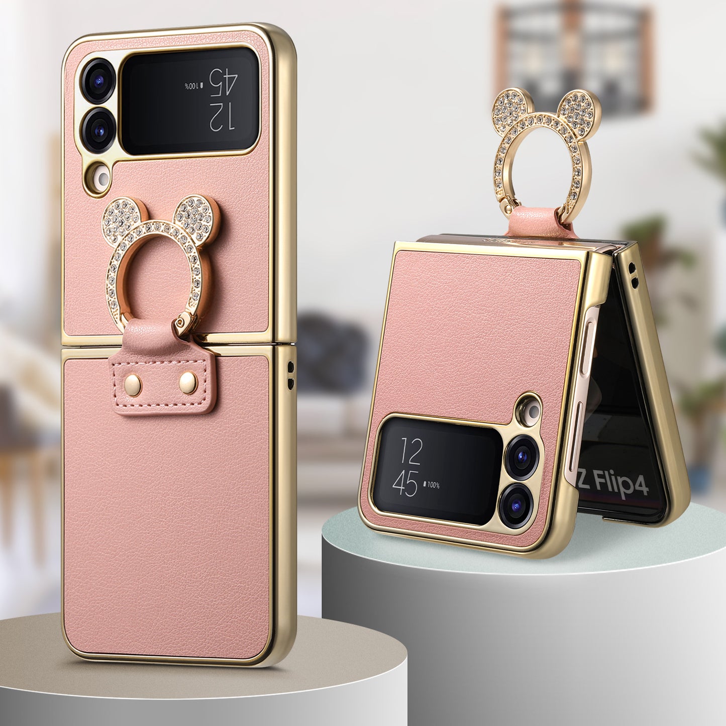 Electroplated diamond ring Samsung Z Flip phone case