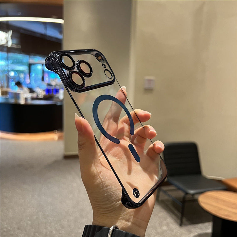 Electroplating borderless magnetic iPhone case