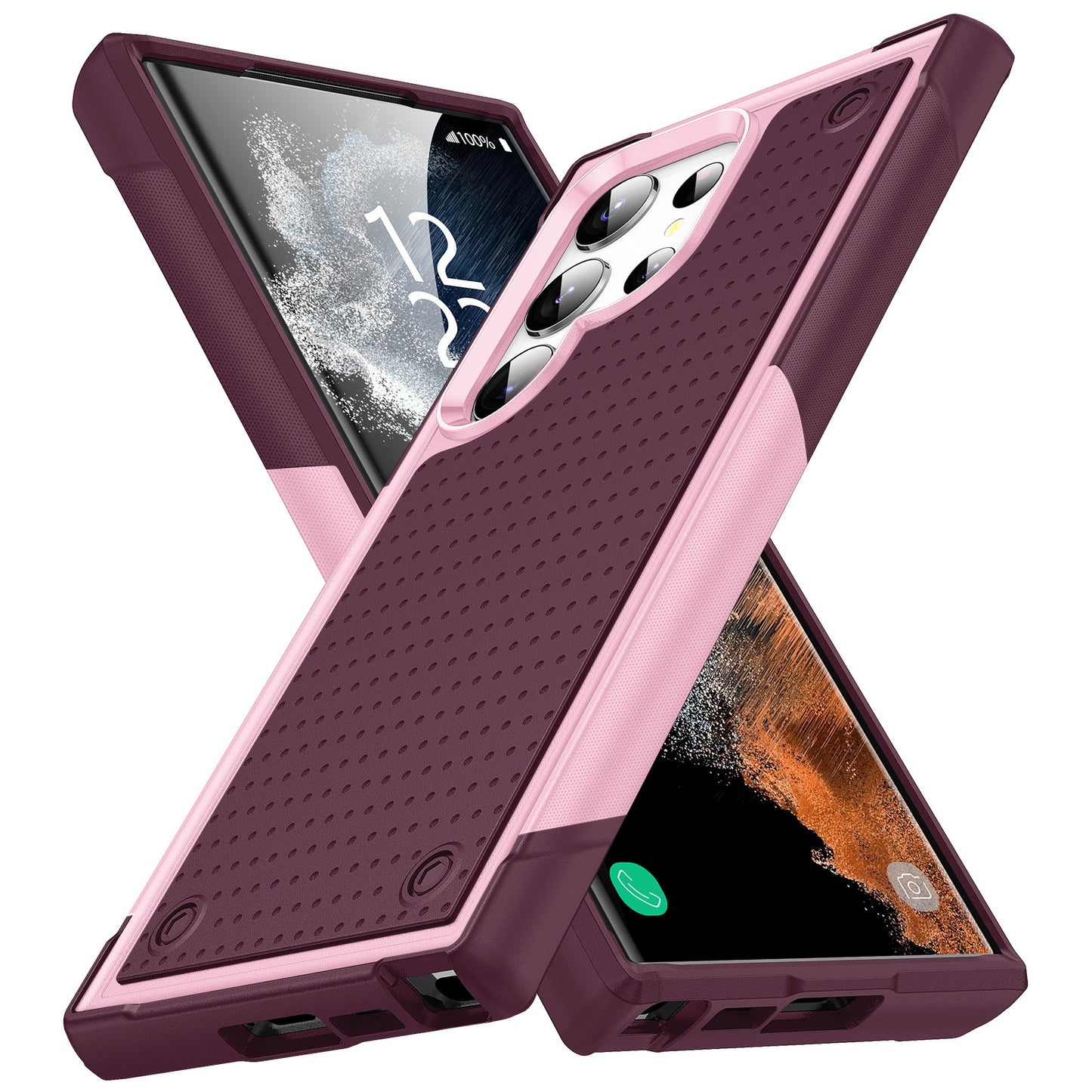 Elegant two-tone Samsung phone case