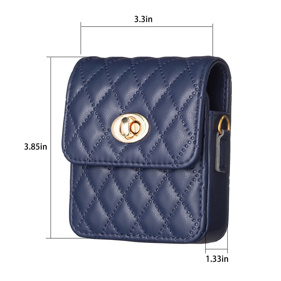 Samsung Z Flip Fashion Leather Case with String
