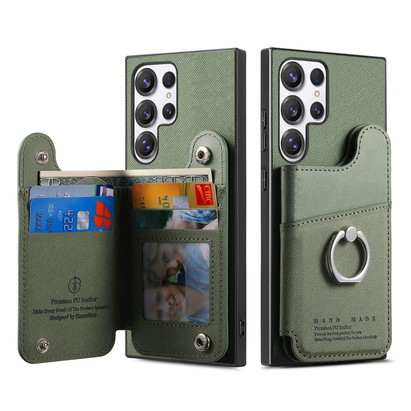 Fashionable flip leather Samsung phone case