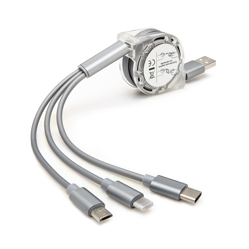 Creative gift three-in-one multi-function charging cable