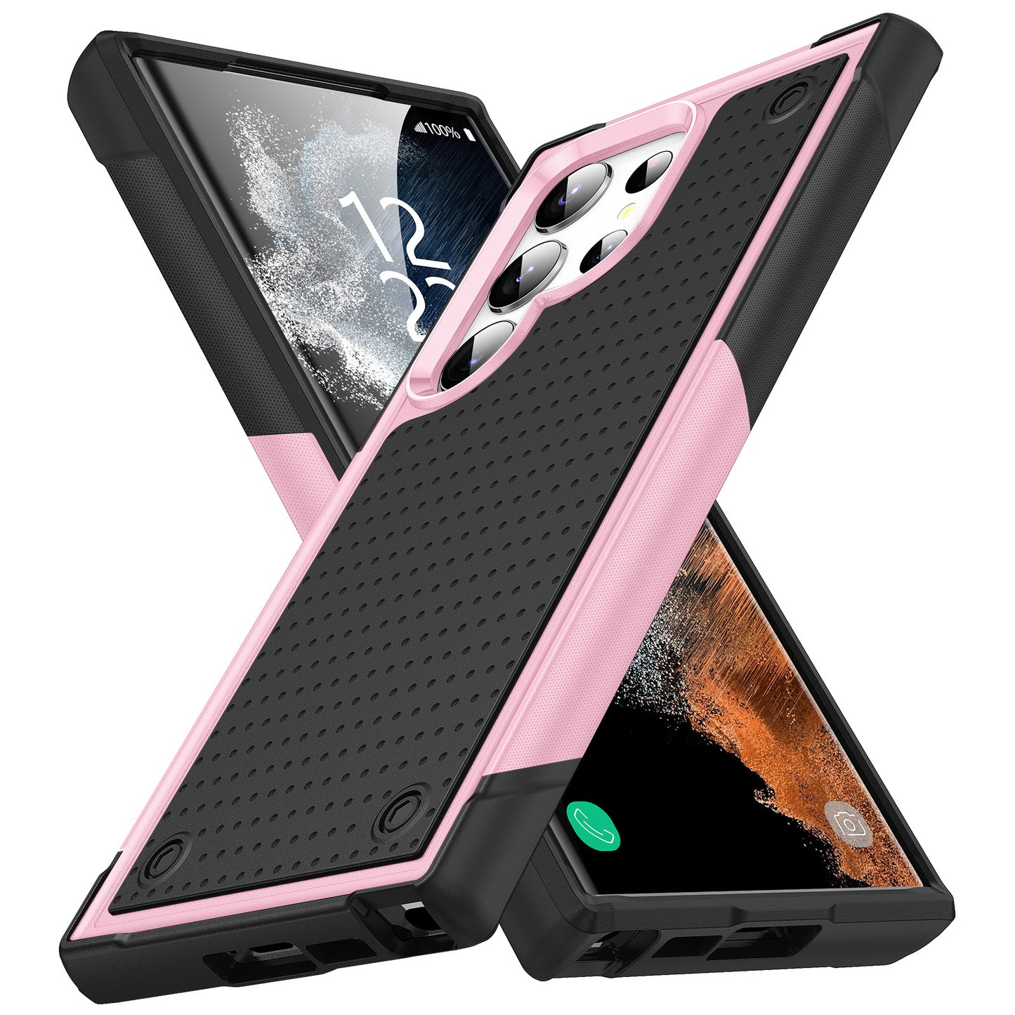 Elegant two-tone Samsung phone case