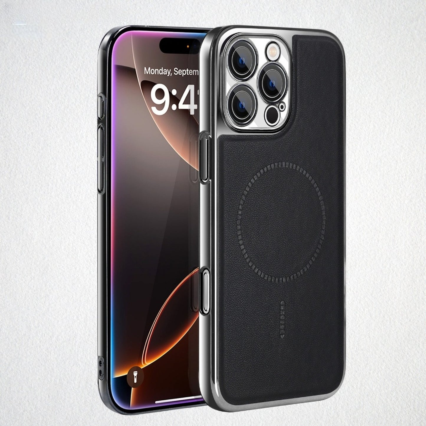 Electroplating carbon fiber leather texture Apple phone case