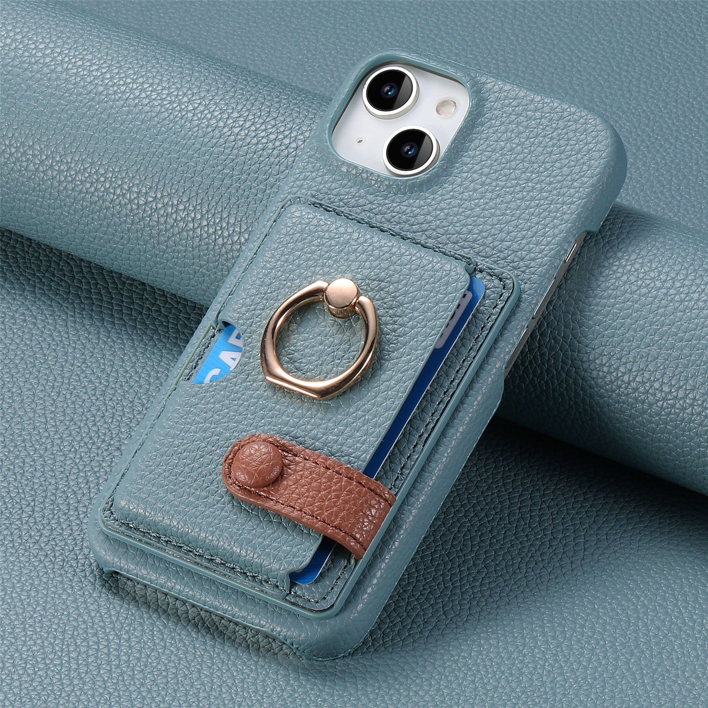 iPhone Lychee Pattern Wallet Case