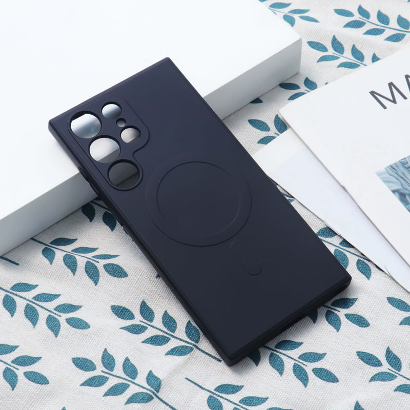 Liquid silicone magnetic Samsung mobile phone case