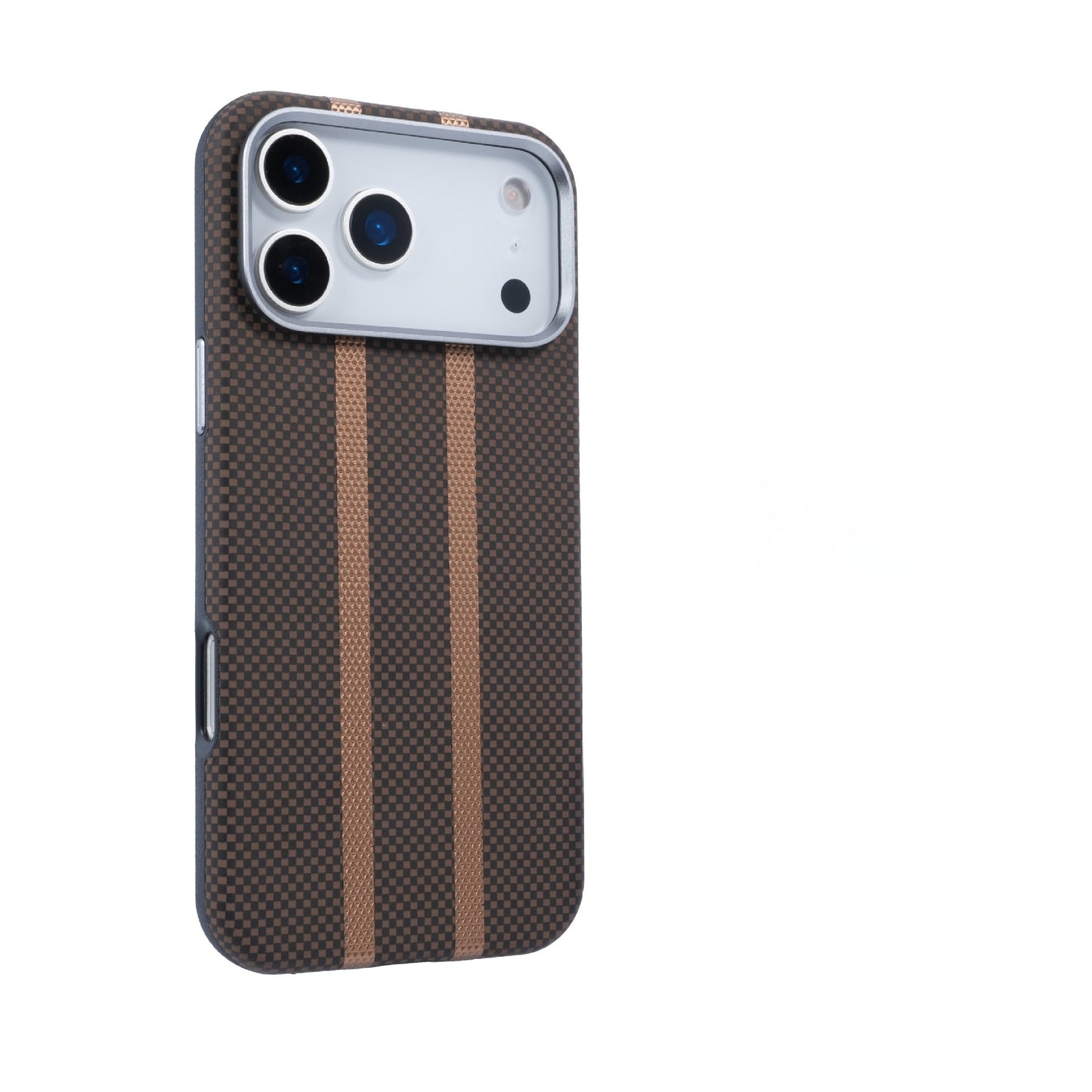 Sports car style gold shield magnetic leather Apple phone case