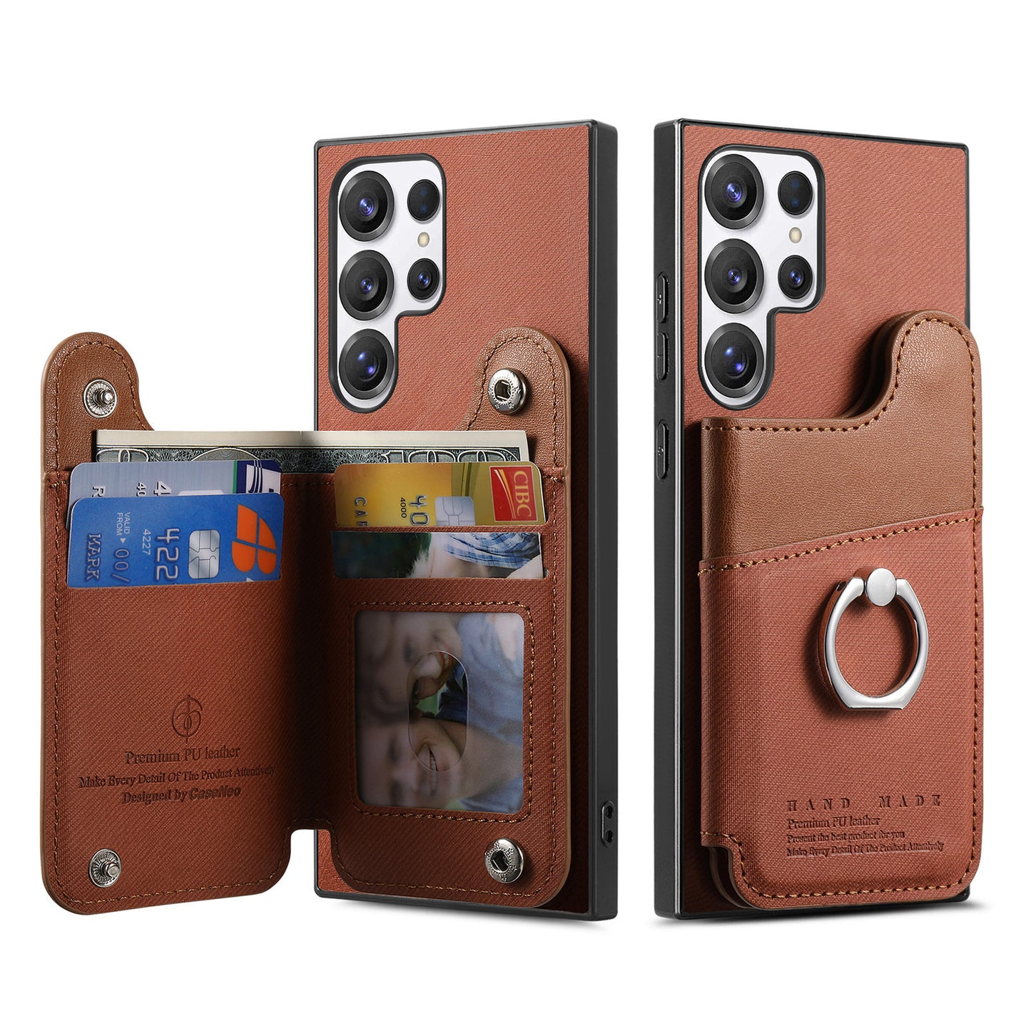 Fashionable flip leather Samsung phone case